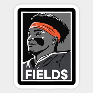 Justin Fields Poster Sticker